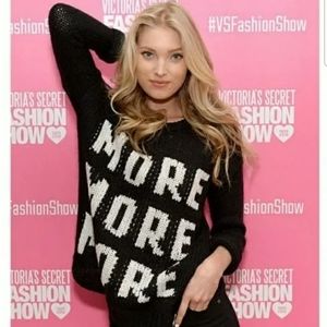 PINK BLACK SWEATER  *MORE MORE*🏔